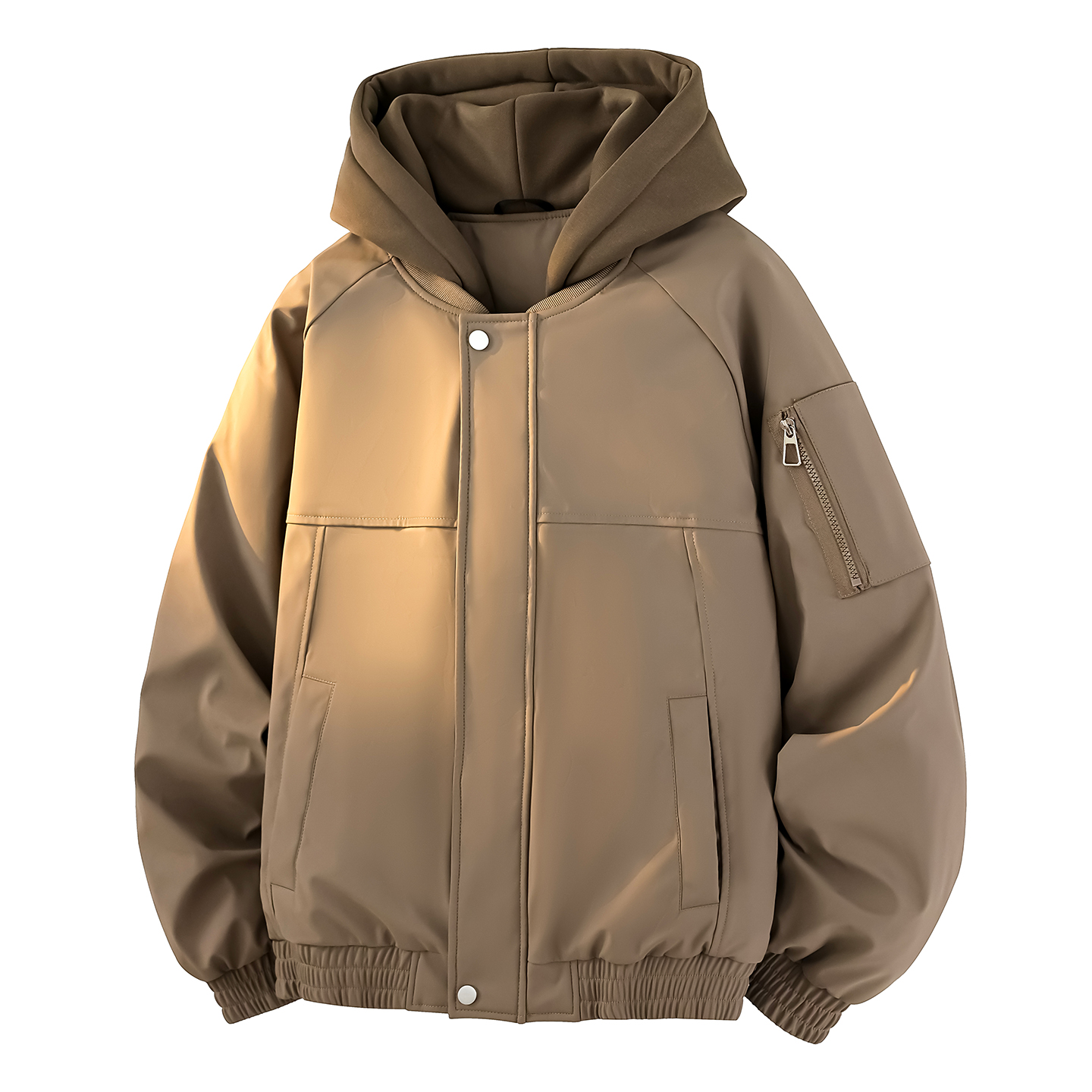 常规款日系连帽百搭字母男士美式潮流风保暖羽绒服