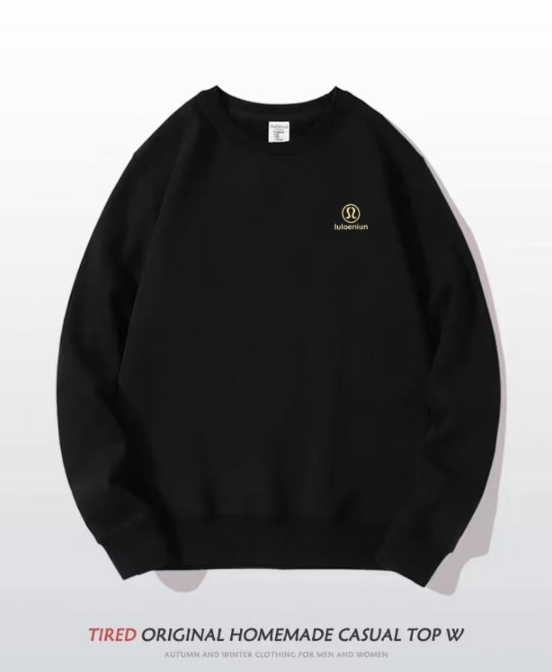 【硅胶lu】TUO男女同款卫衣时尚百搭宽松运动休闲圆领上衣