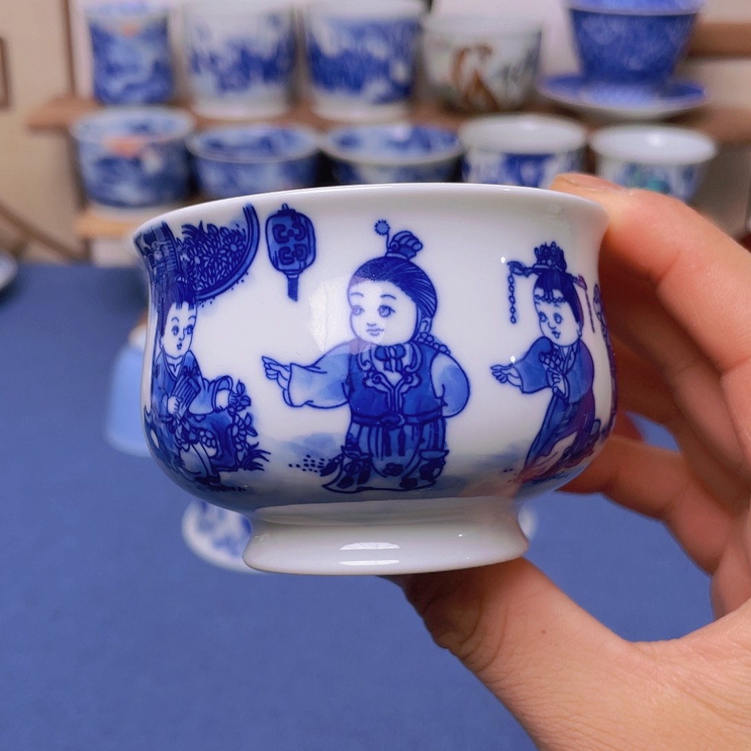 景德镇手工陶瓷茶杯