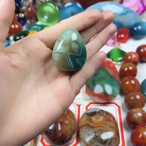 玛瑙/玉髓颈饰合金