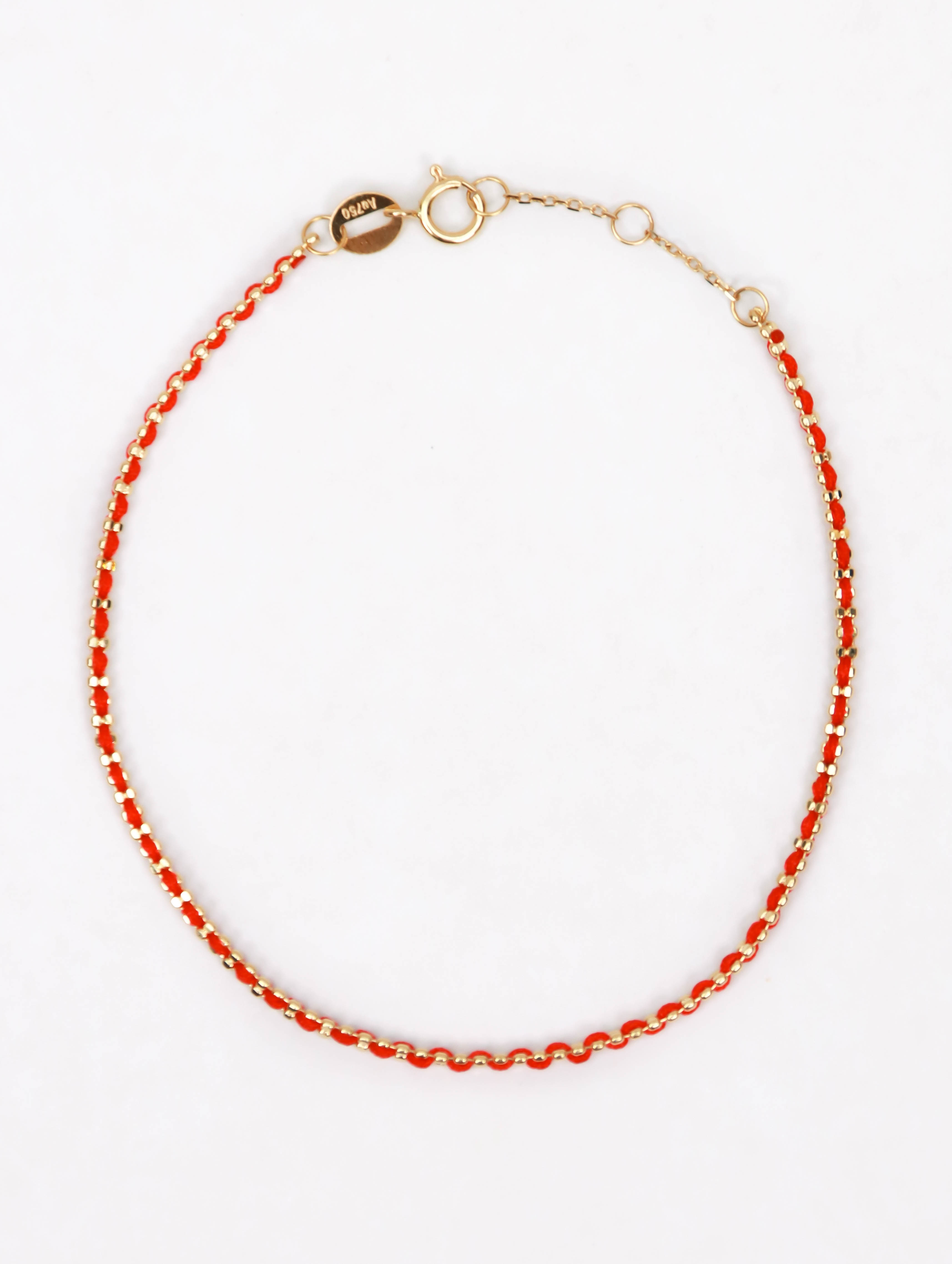 鹏琢·翡语-18K金镶幸运红绳