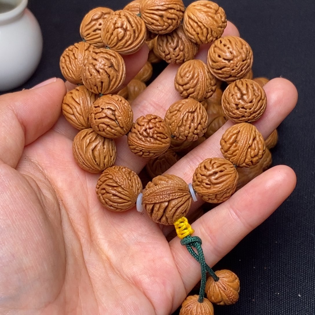 桃核手串秦岭龙纹桃核2