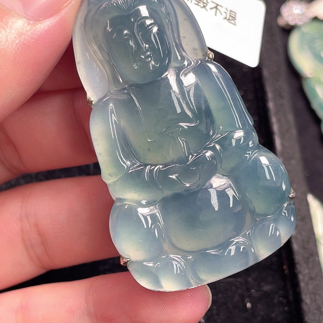 翡翠银S925镶嵌颈饰6，