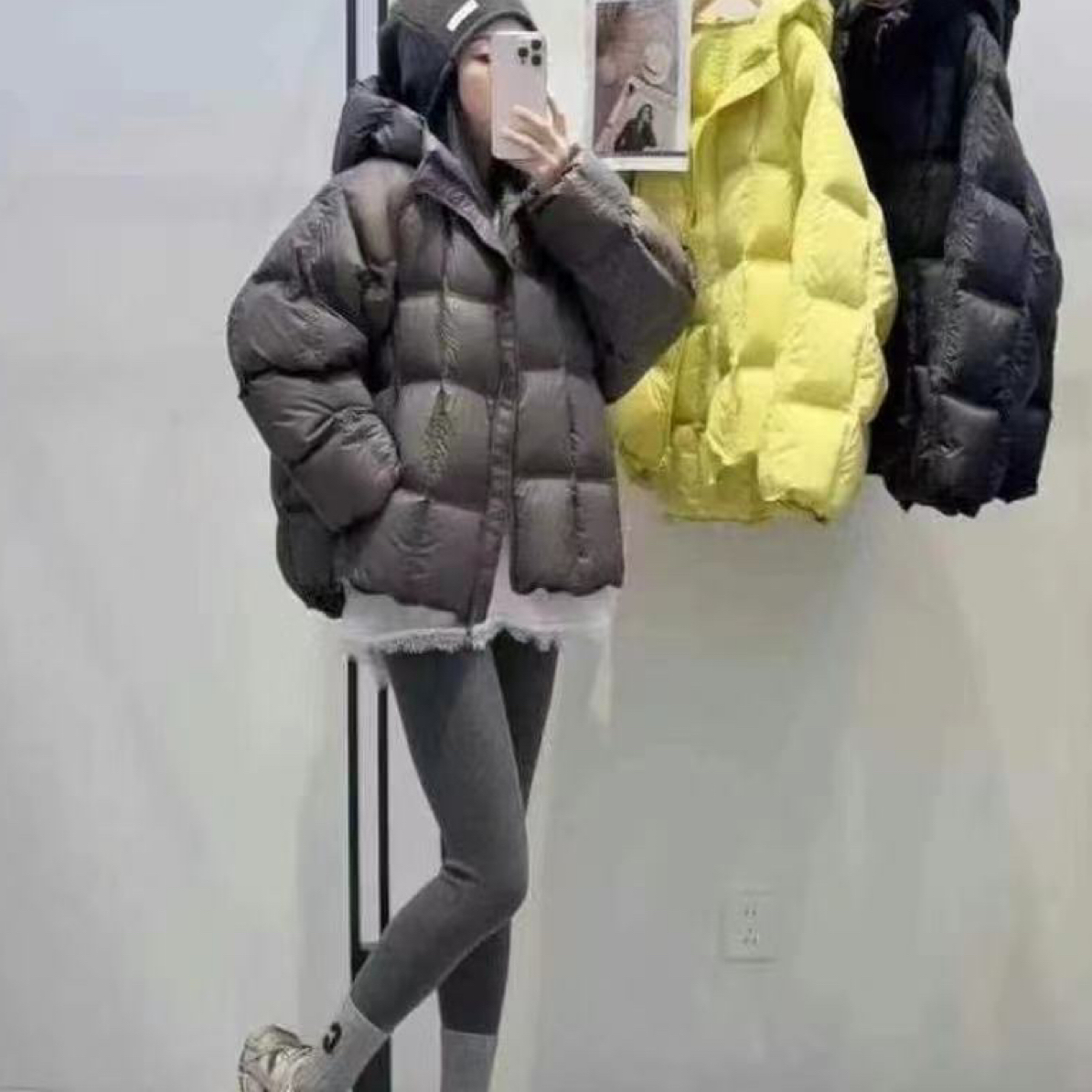 早秋长袖打底搭配针织两件套