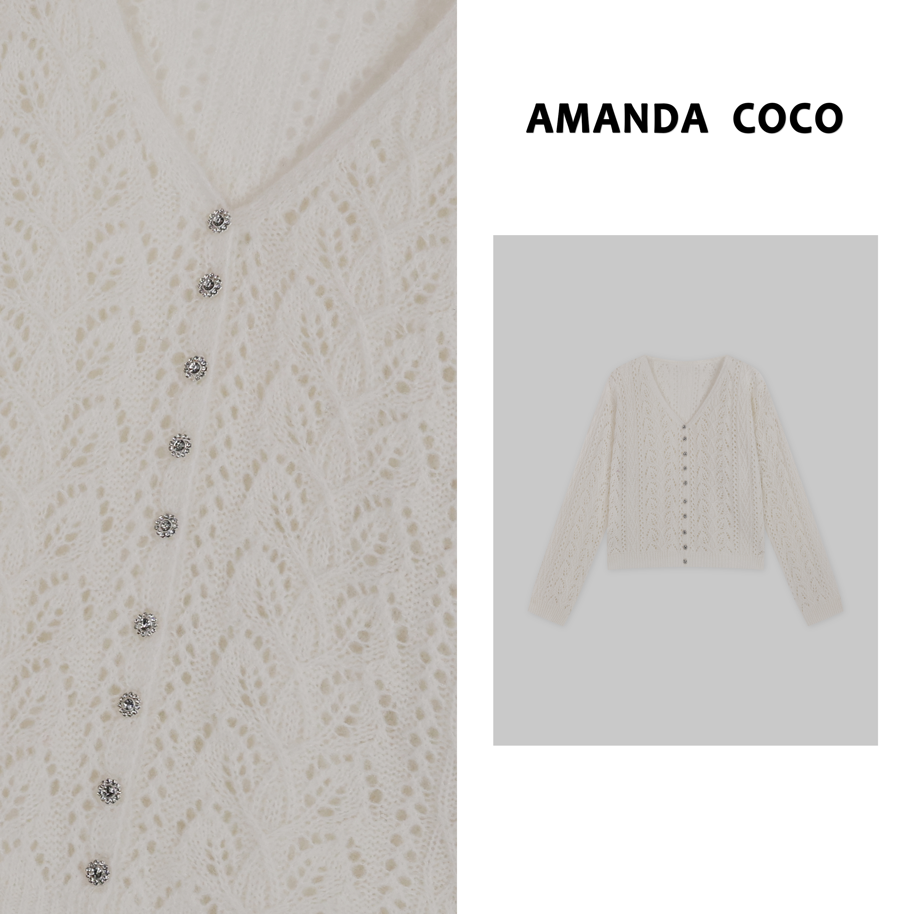 嘉嘉# 法式浪漫~气质显瘦针织毛衣