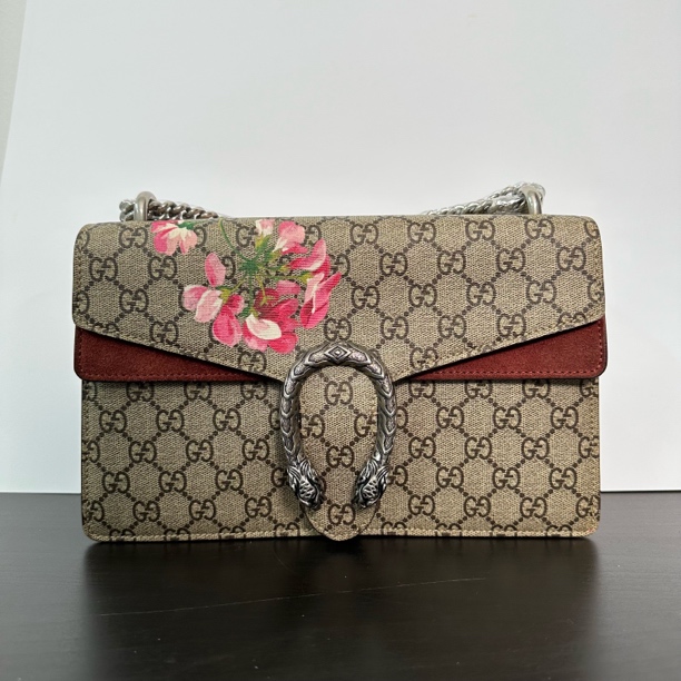 95新 GUCCI/古驰 中号花卉酒神H51811