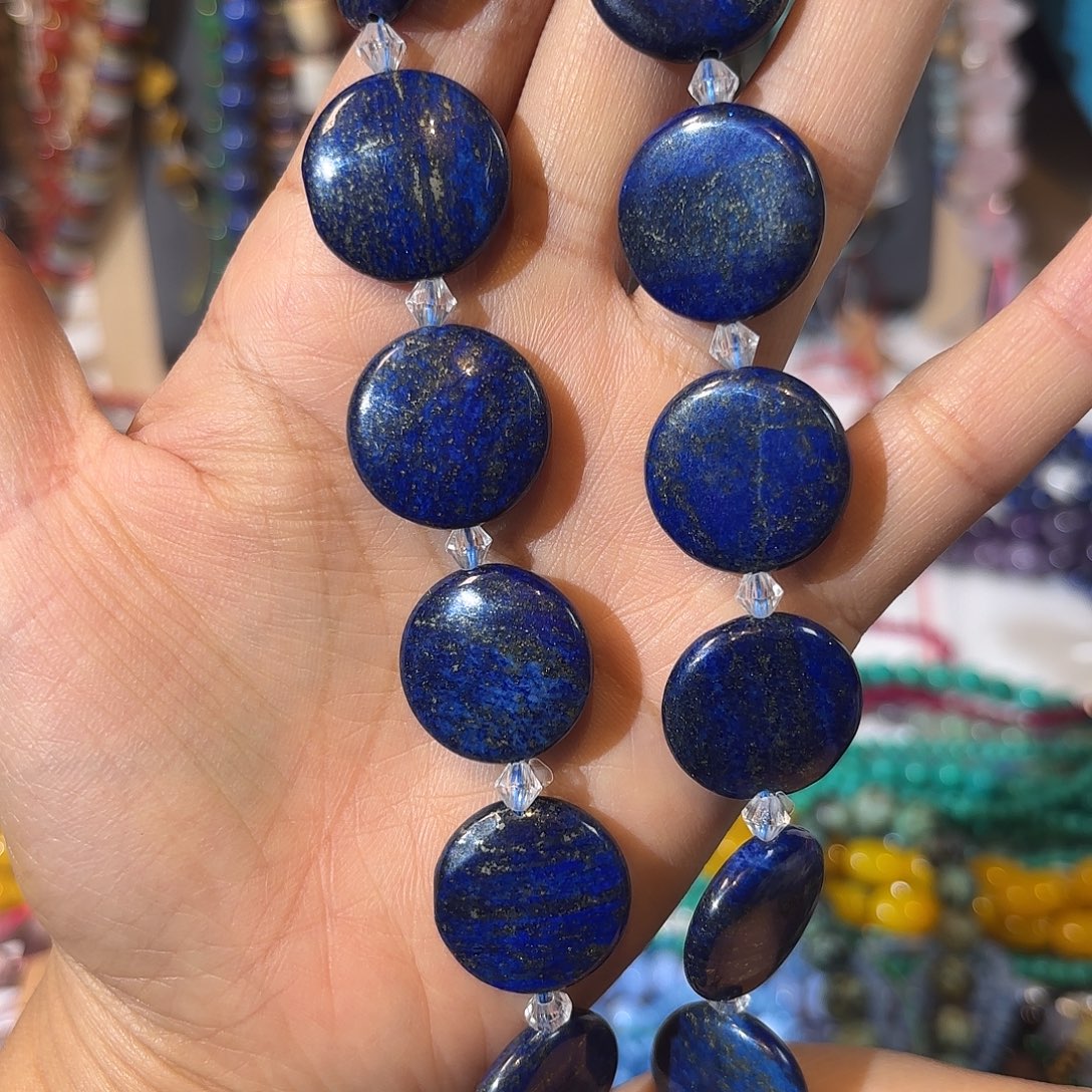 玛瑙/玉髓未镶嵌珠宝半成品青金卡20一条