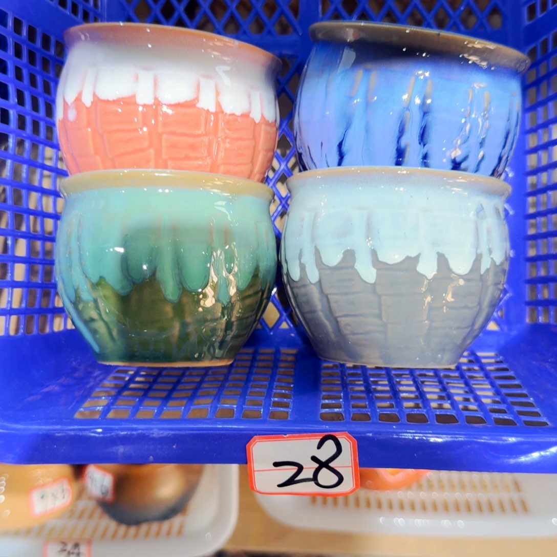 紫砂花盆粗陶盆醋