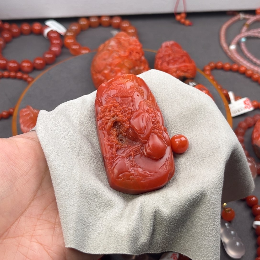 J***o南红玛瑙未镶嵌手链