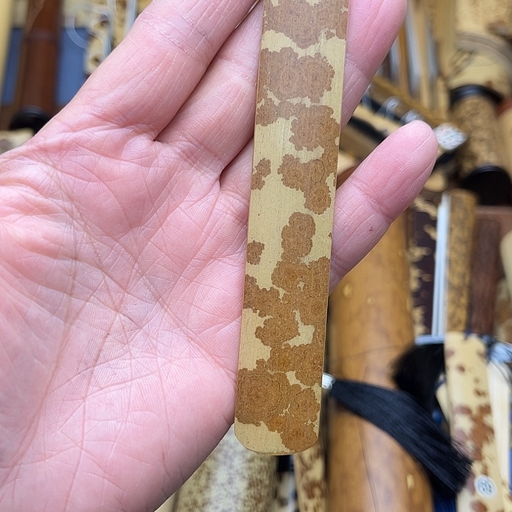 肥***子扇子老料湘妃竹书签