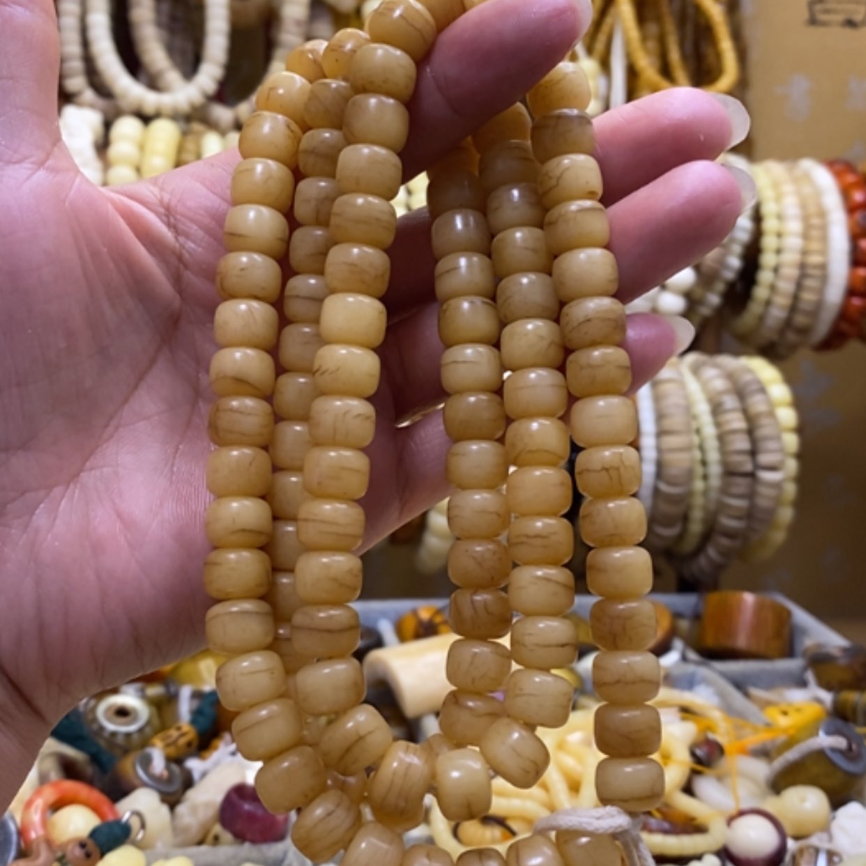 【闪购商品】手串/手链牛骨直径10桶珠