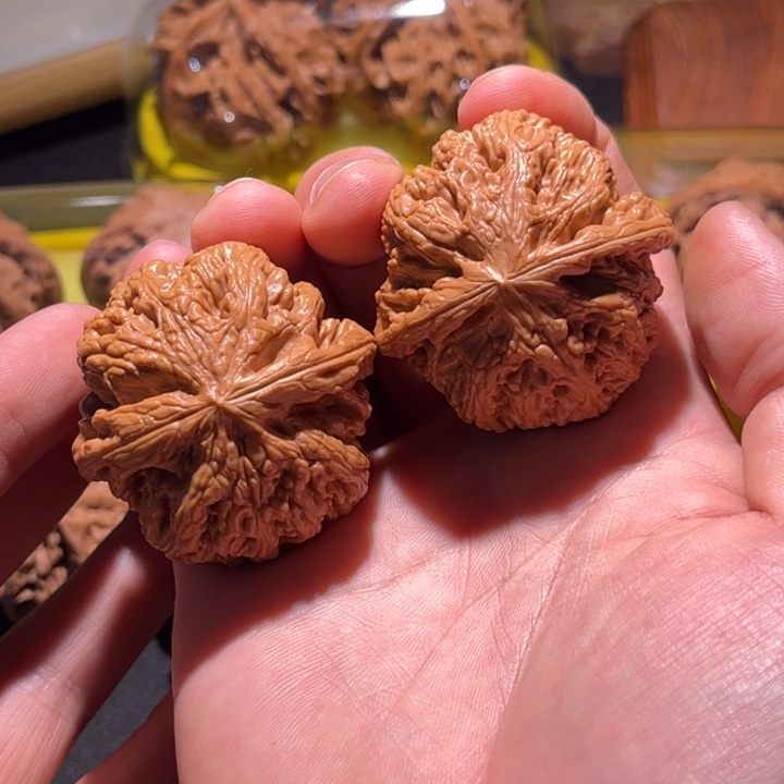 ༺***༻文玩核桃把件粗筋