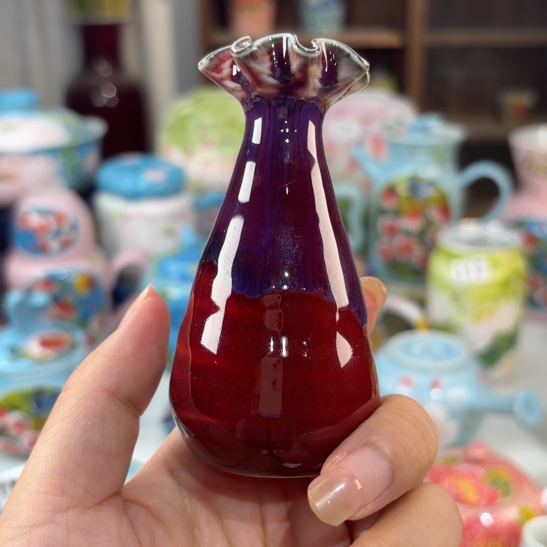 景德镇手绘高温釉下彩陶瓷茶具