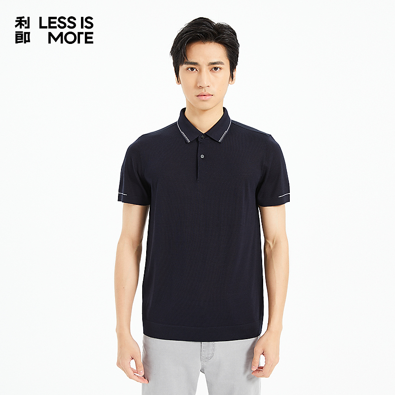 【商场同款】利郎LESSISMORE短袖常规Polo衫夏季男士半袖翻领上衣男