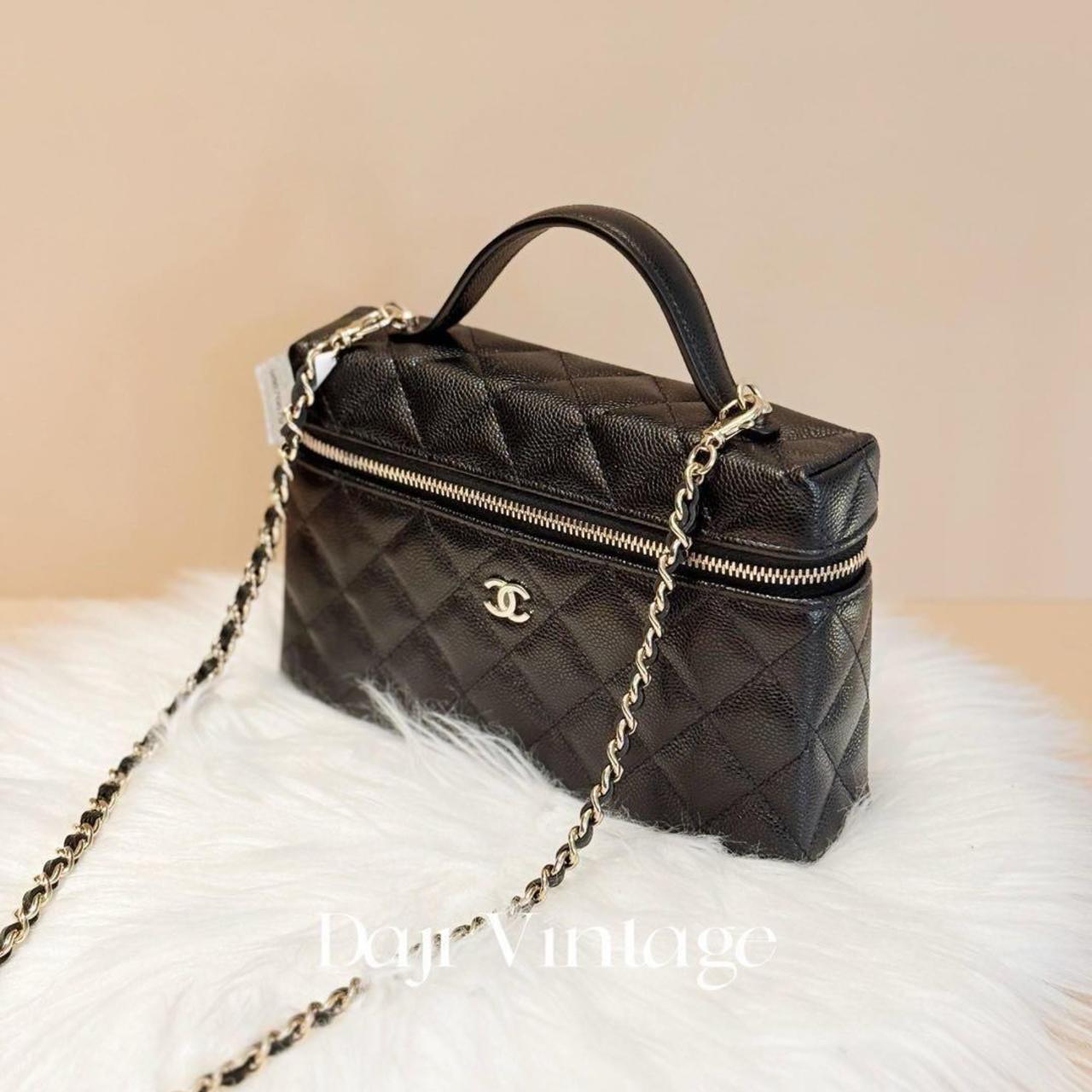 99新 Chanel/香奈儿 24期免息/大吉中古/黑金lp盒子斜挎包