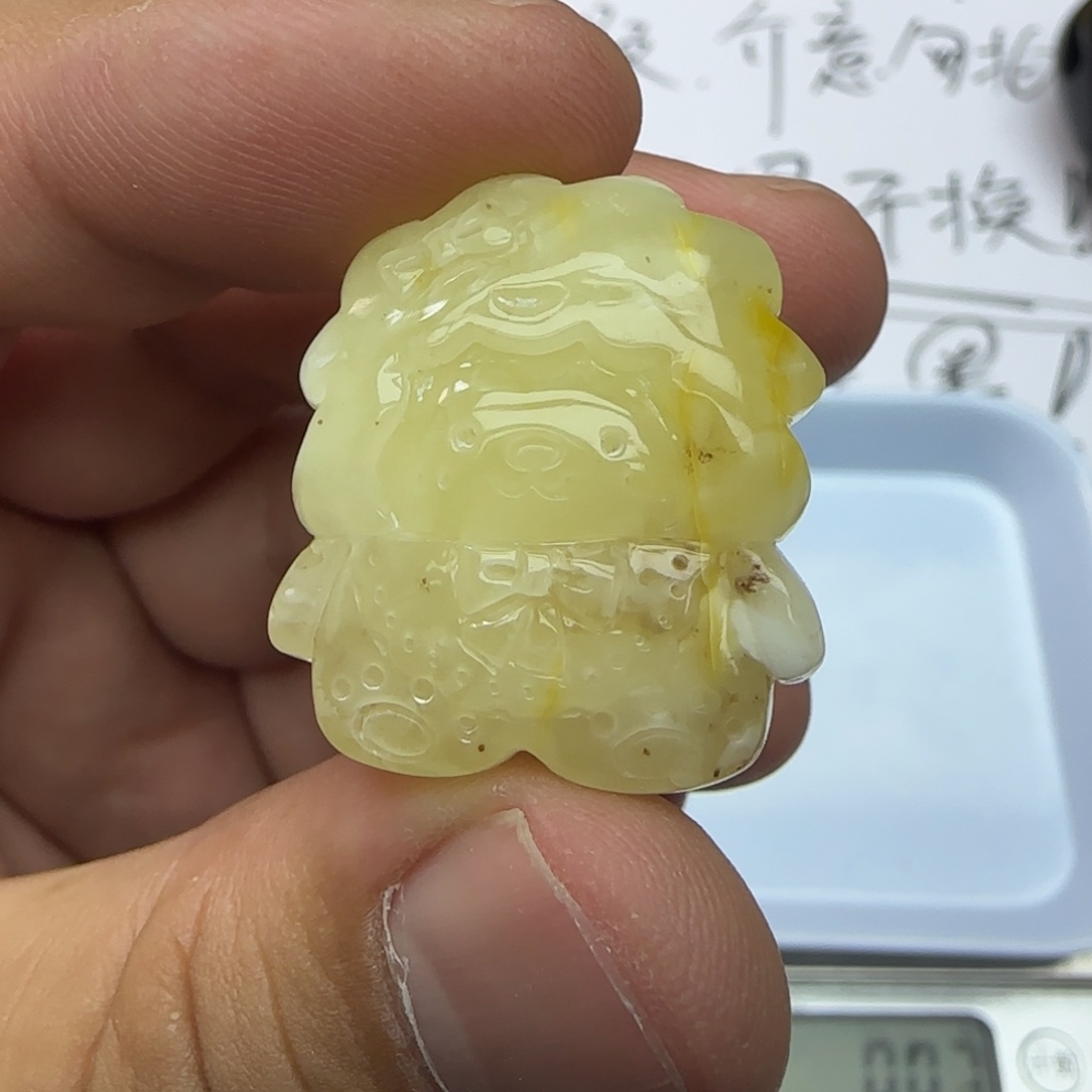 琥珀未镶嵌裸石5.18克有瑕