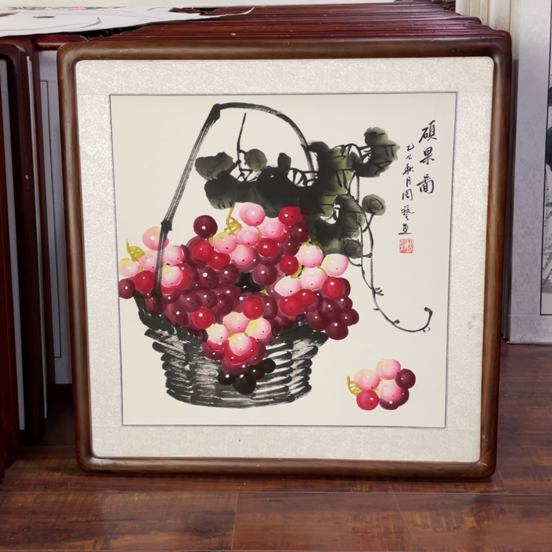 国画带框尺寸63*63厘米