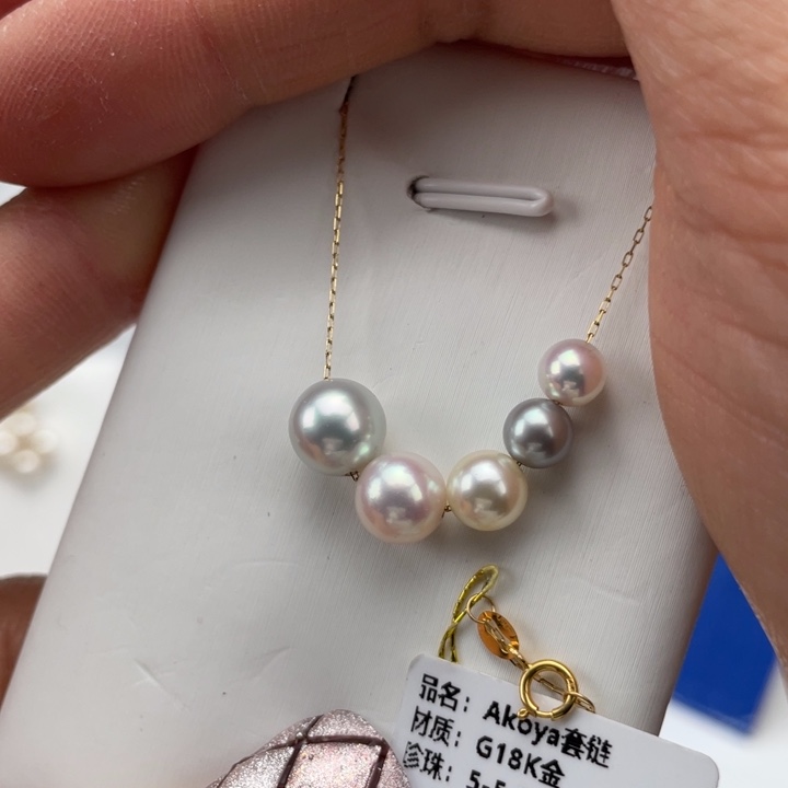 海水珍珠颈饰18K金镶嵌