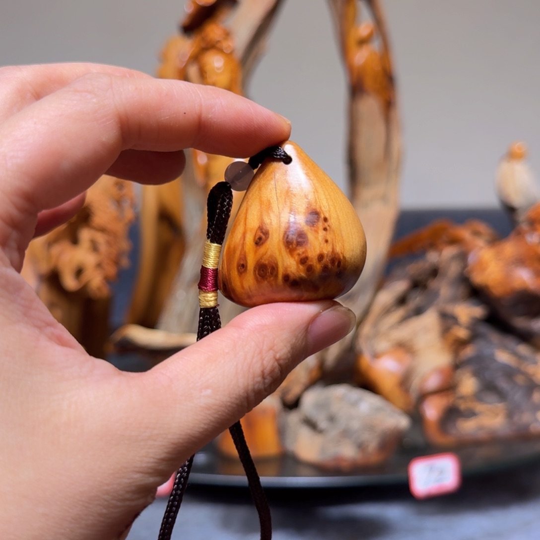 柏木崖柏手把件摆件