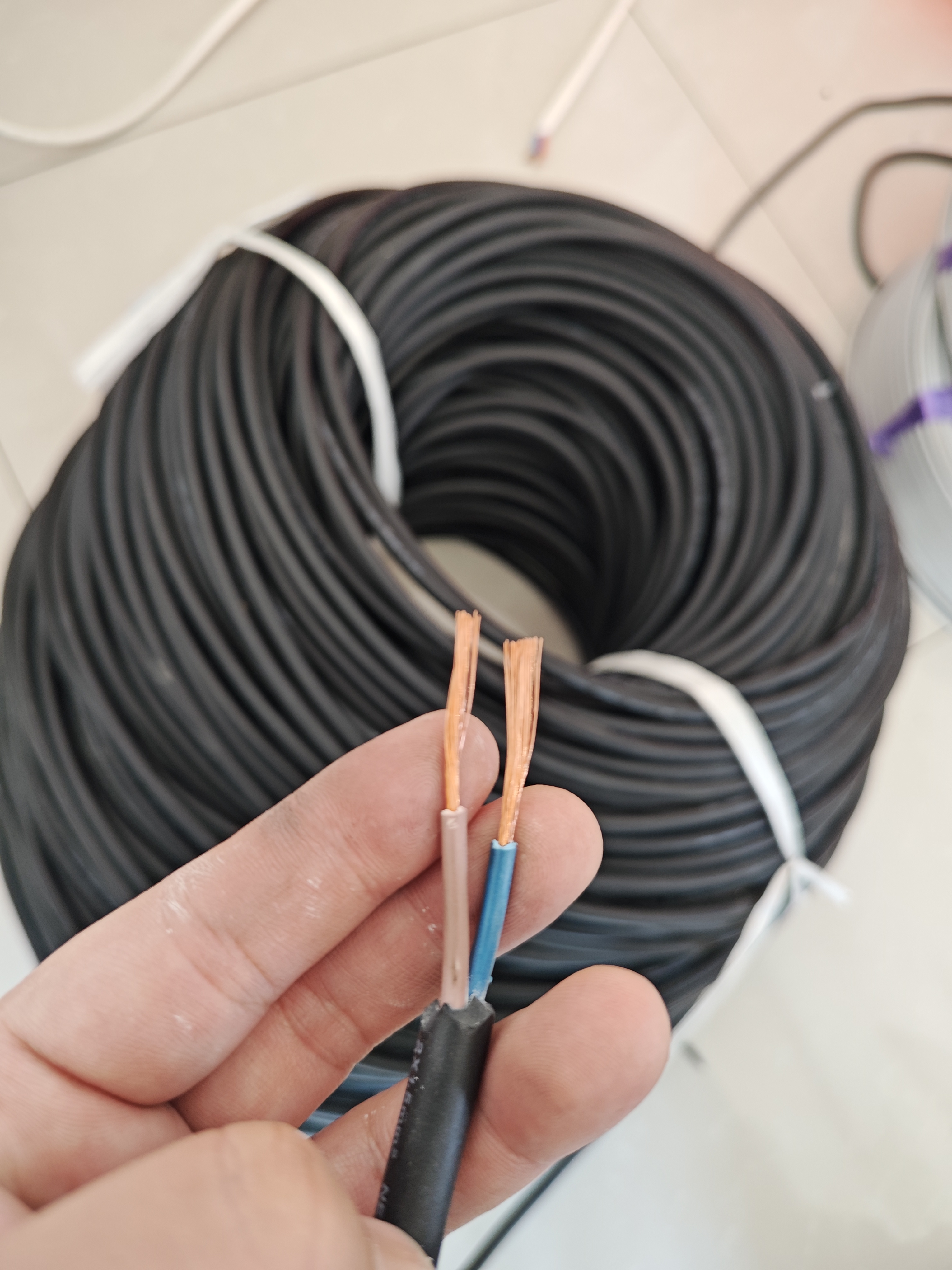 2×1.5纯铜护套电线旧货未使用
