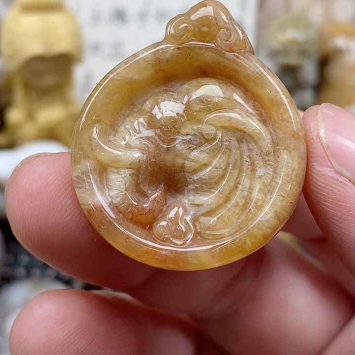 颈饰未镶嵌硅化珊瑚（珊瑚玉）小