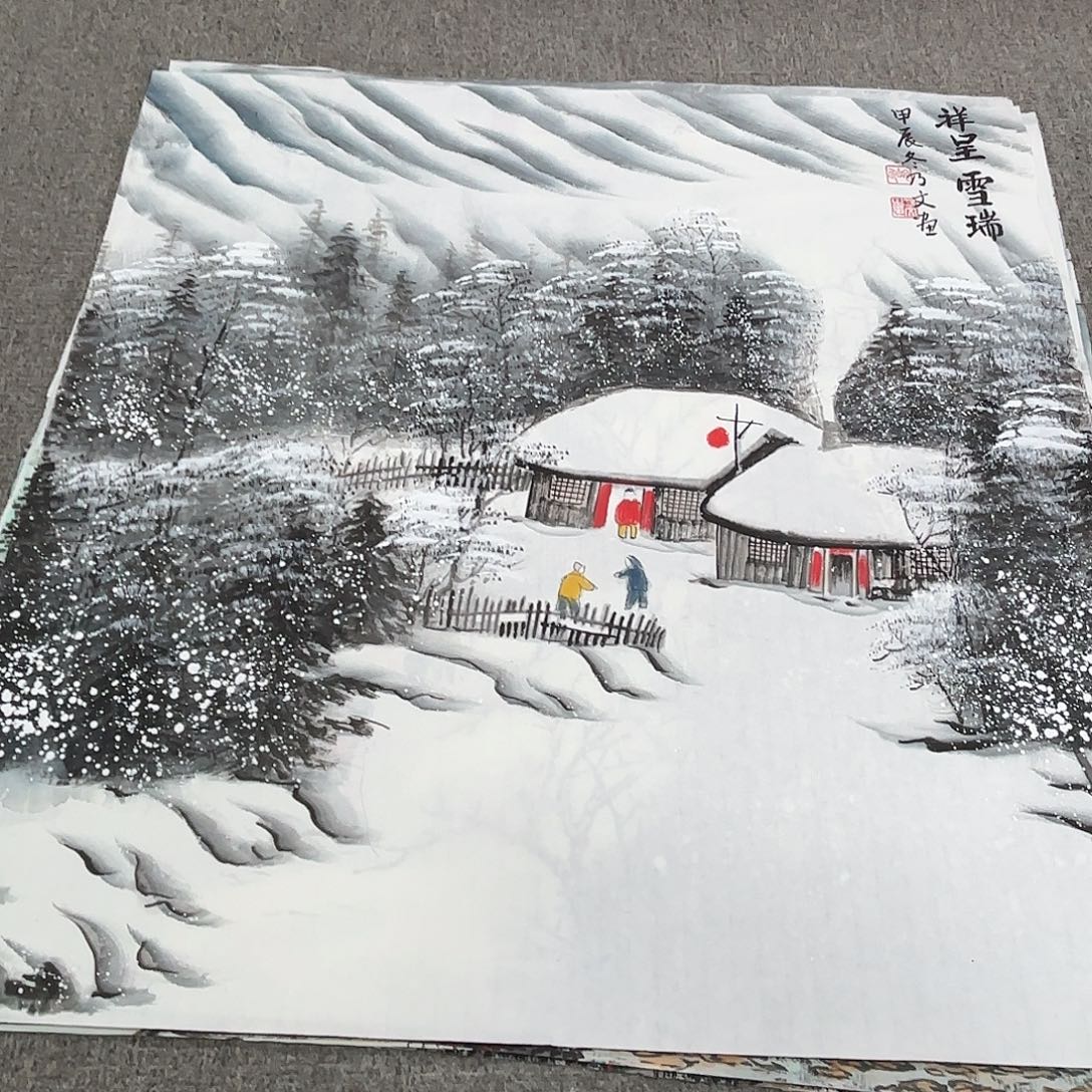 国画国画作品多次在国内外