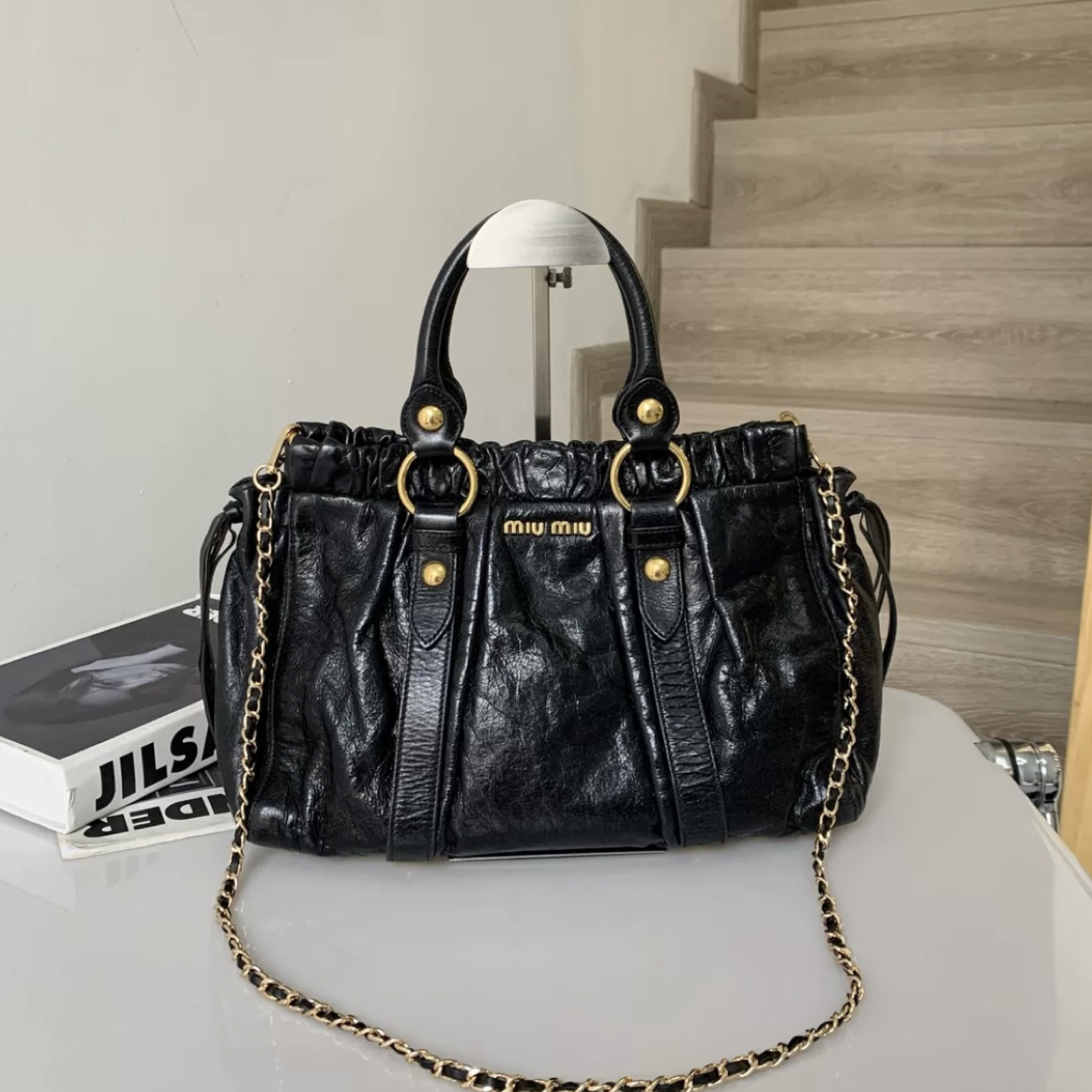 95新 MIU MIU/缪缪 miumiu斜挎包单肩包中古包h