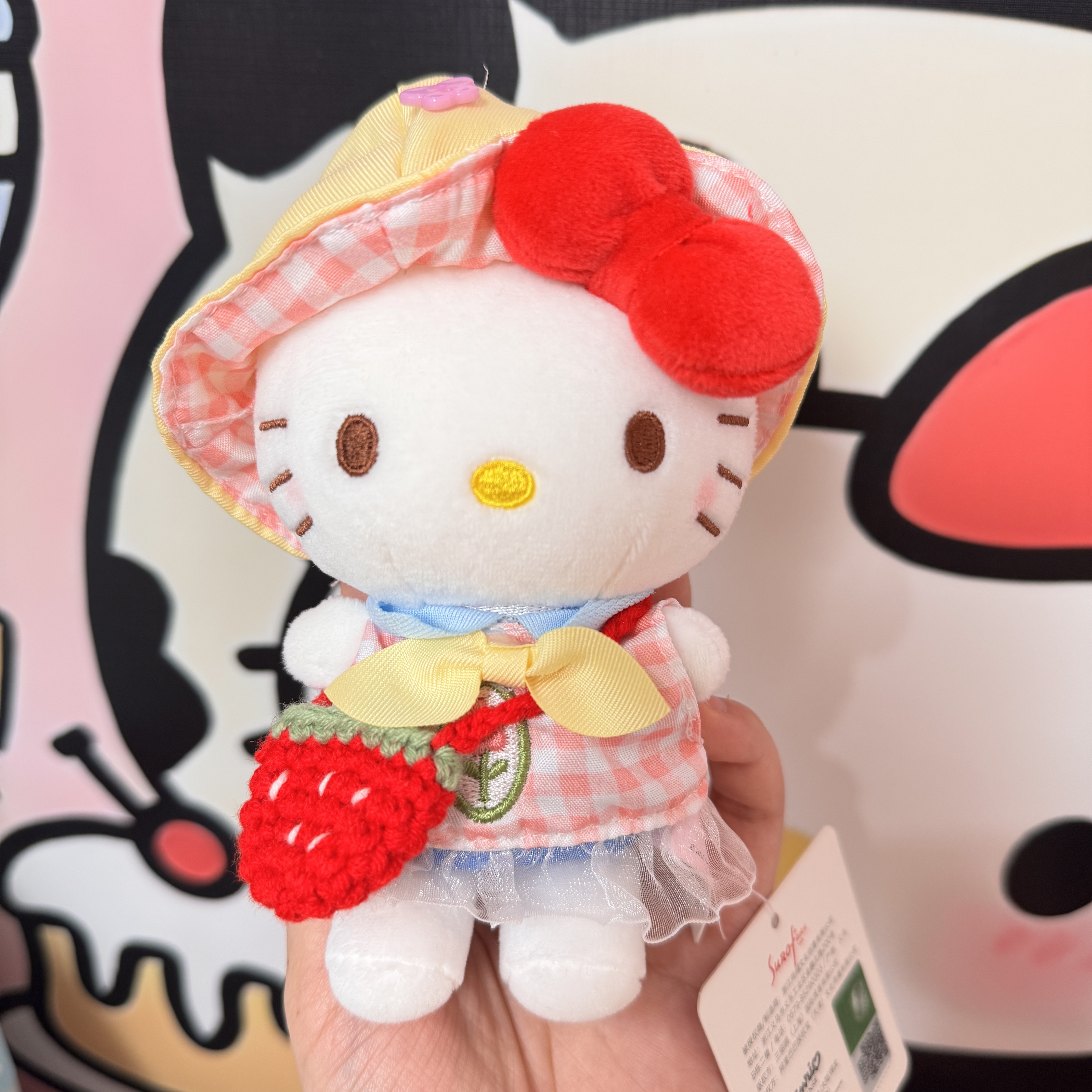 【热卖款】正版HelloKitty幼稚园KT可爱毛绒挂件玩偶diy生日礼物
