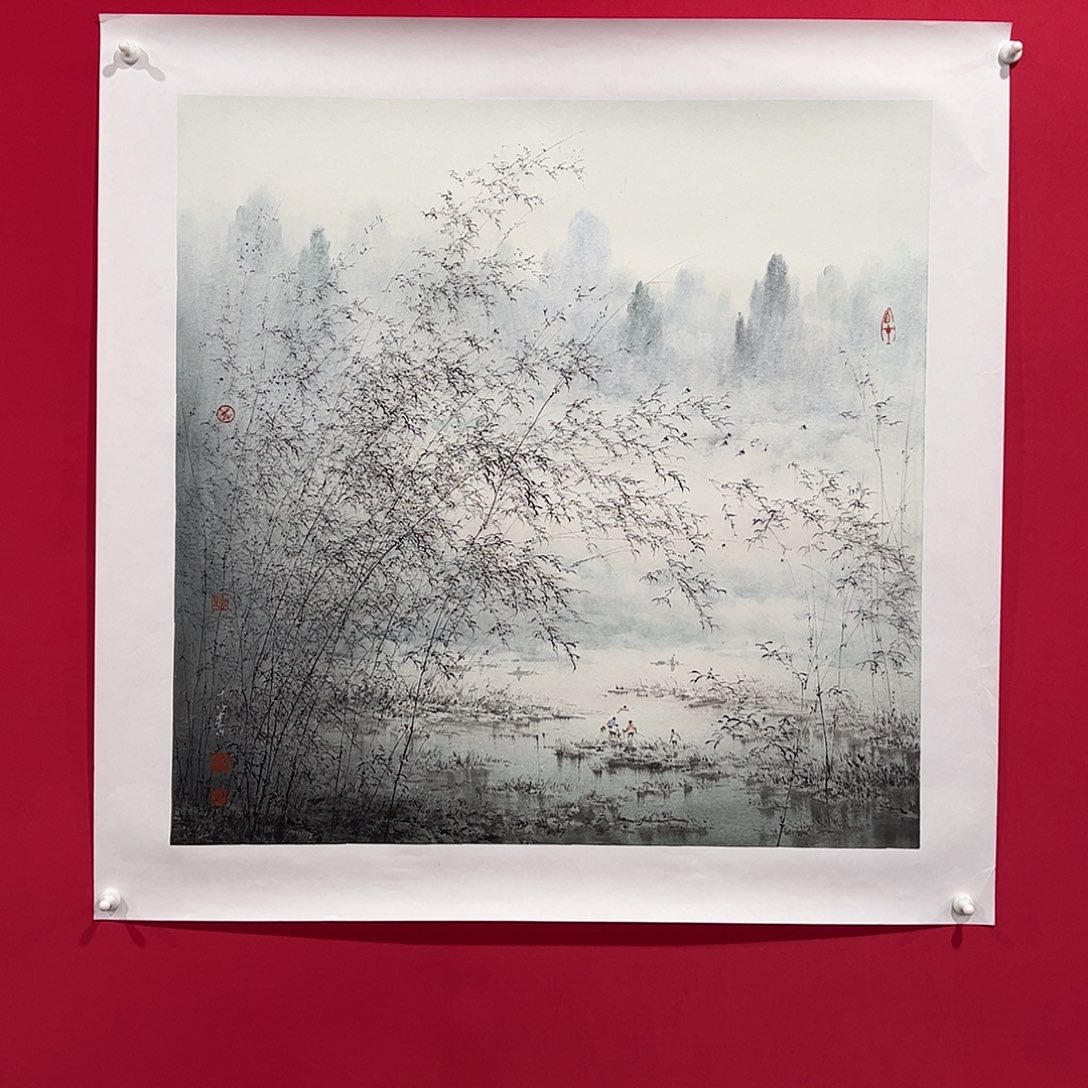 国画美**绘木春四尺斗方