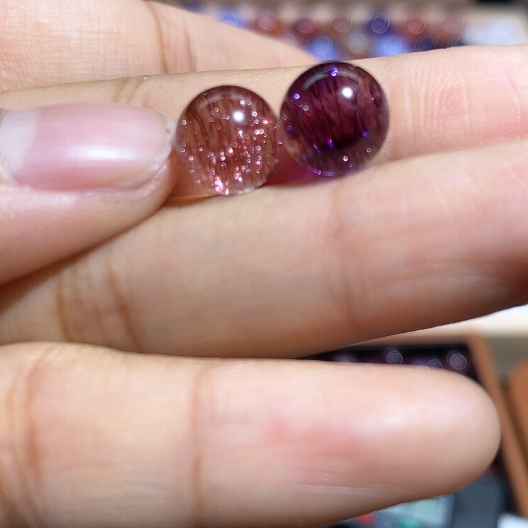 水晶超七单珠打孔不退未镶嵌诺****?