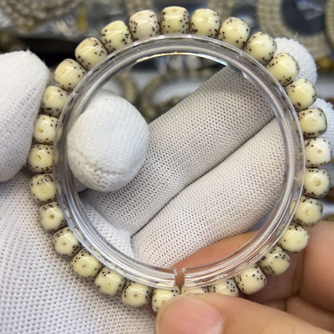 星月菩提手串骨瓷白大眼睛8✖️7