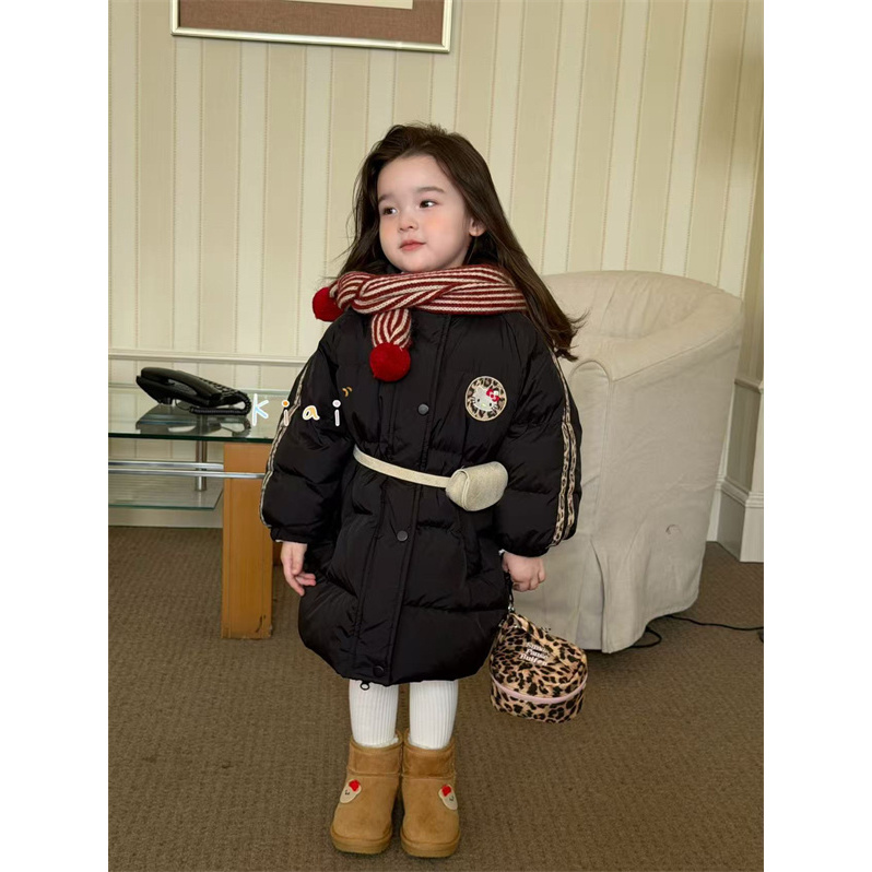 KIAI·25冬~长款豹纹标羽绒服863031