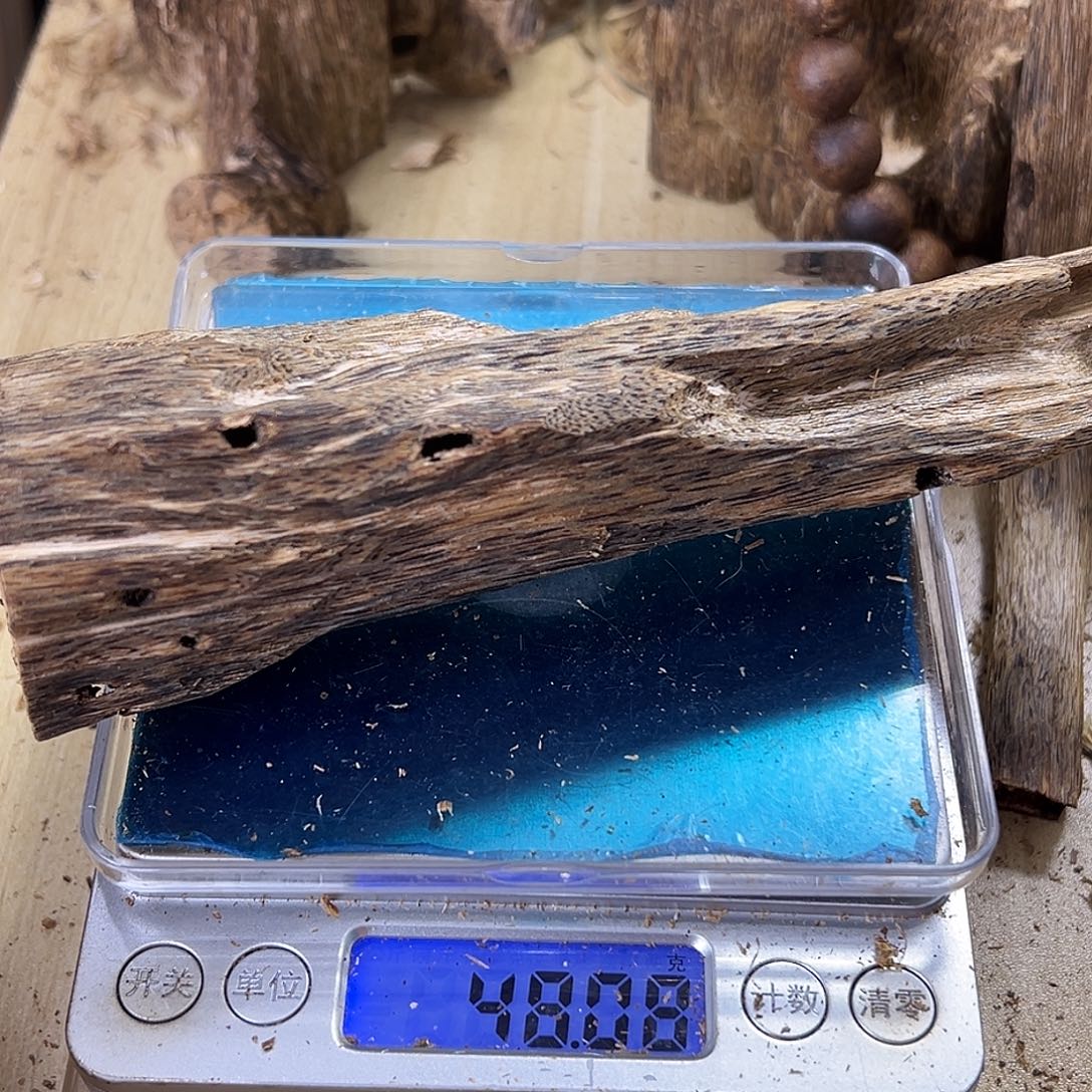 香料绿奇楠虫漏48克白棋