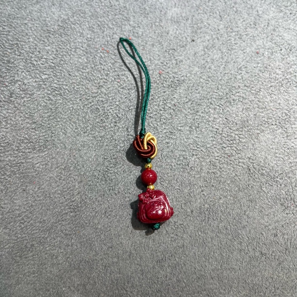 含辰砂工艺品紫金砂书包挂件13mm-5521