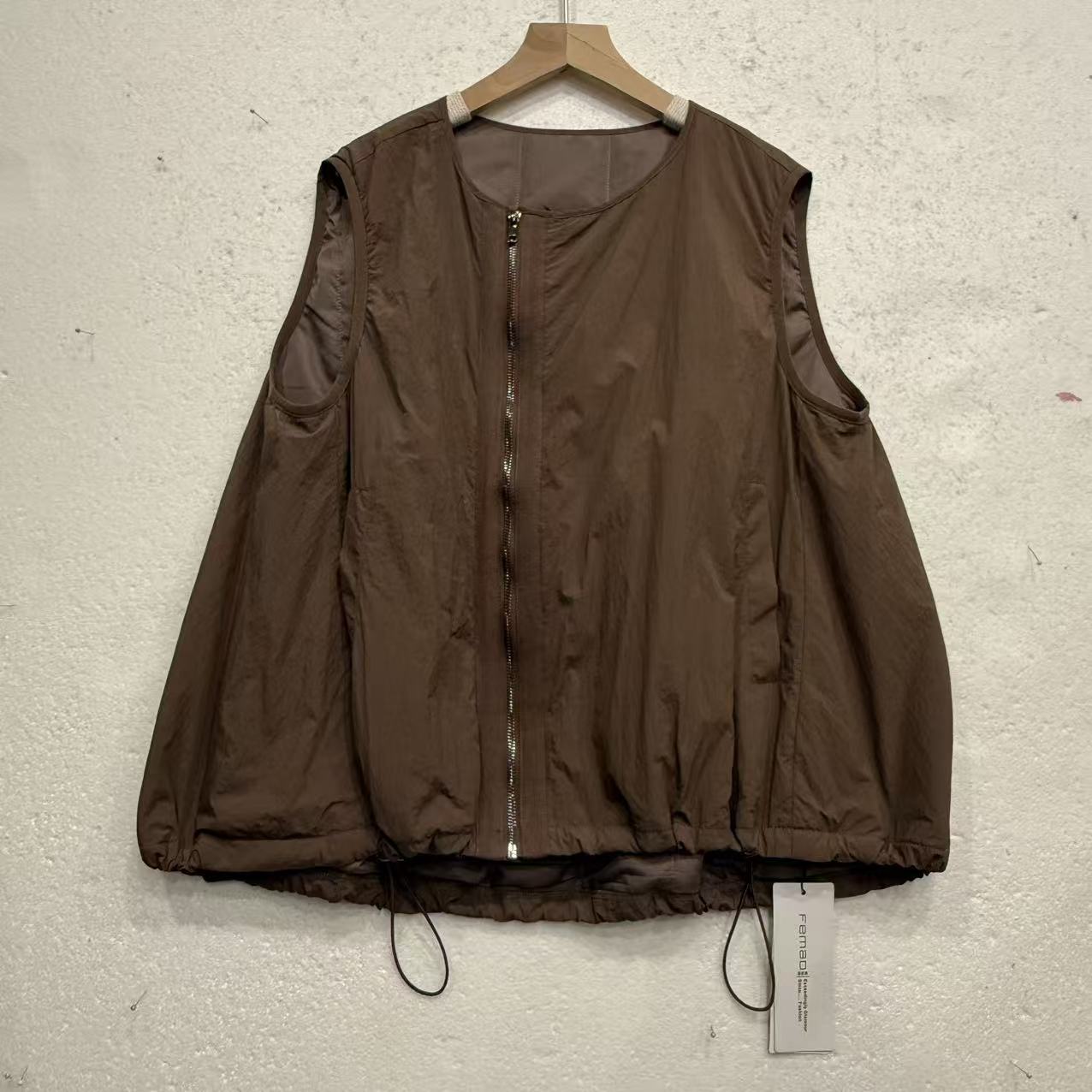 FL糖糖家福利时尚百搭气质休闲简约舒适宽松女士马甲【2511214】