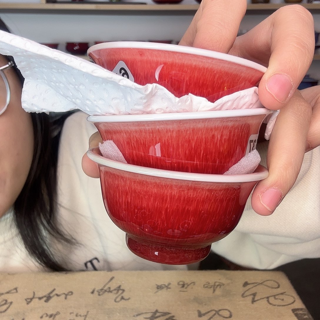 杯景德镇郎红陶瓷