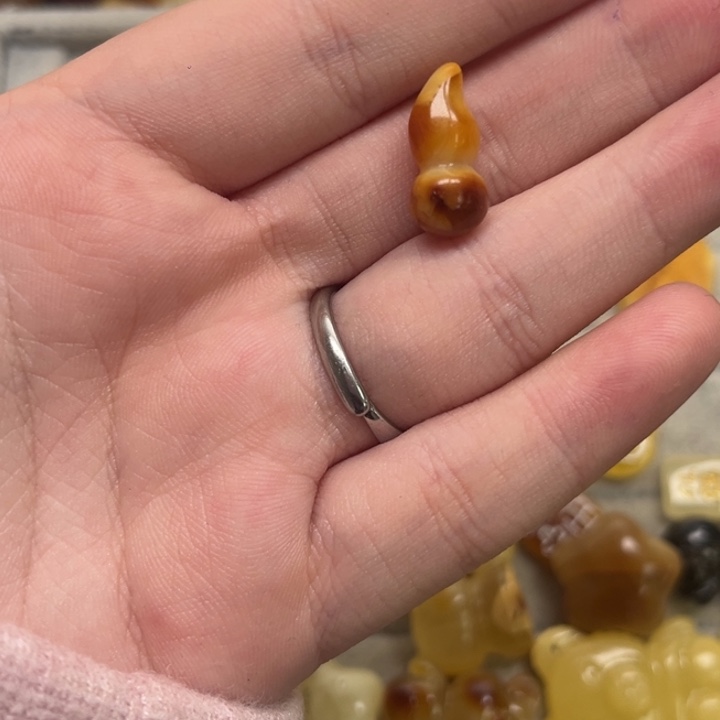 裸石琥珀未镶嵌用****4天然蜜蜡配件