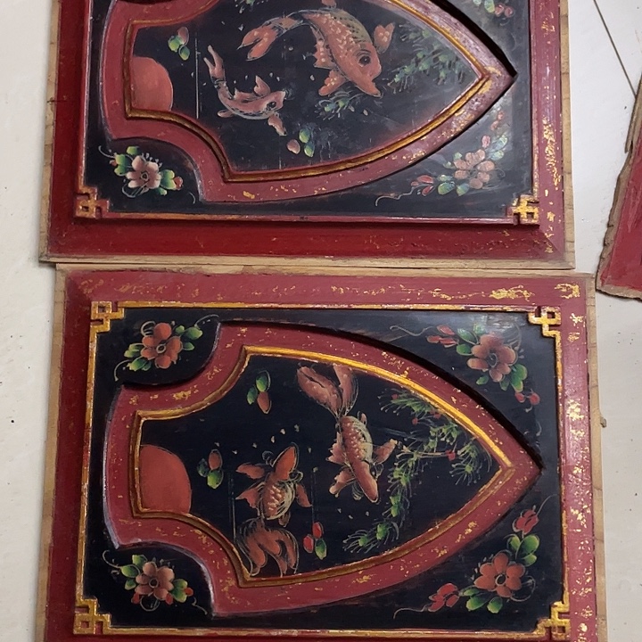 一***愚香榧木老木雕花板老木雕花板