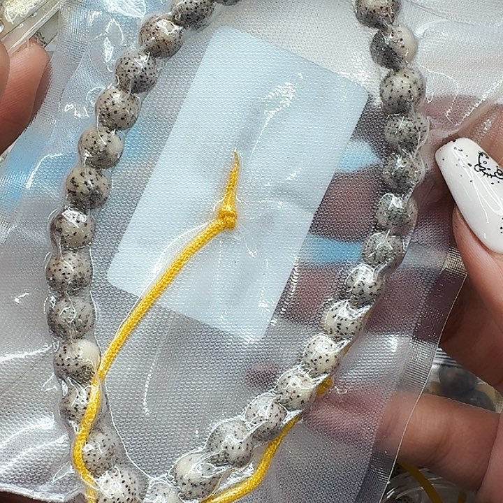 星月菩提手串548尽头卡姿兰灰星月菩提糖豆手持0.8