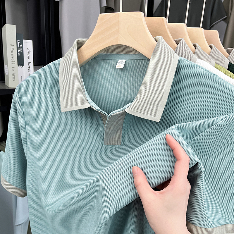 男士夏季短袖正肩Polo衫上衣休闲短袖