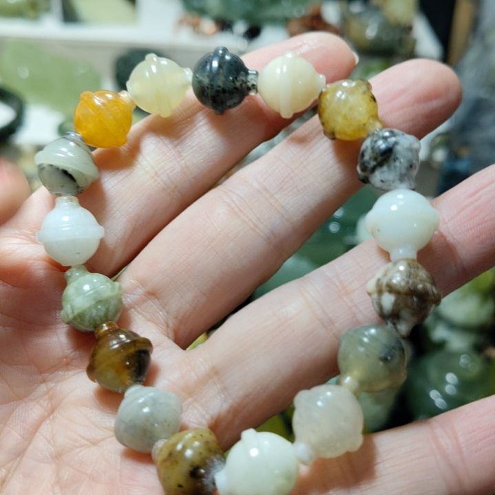 岫玉手串款式未镶嵌