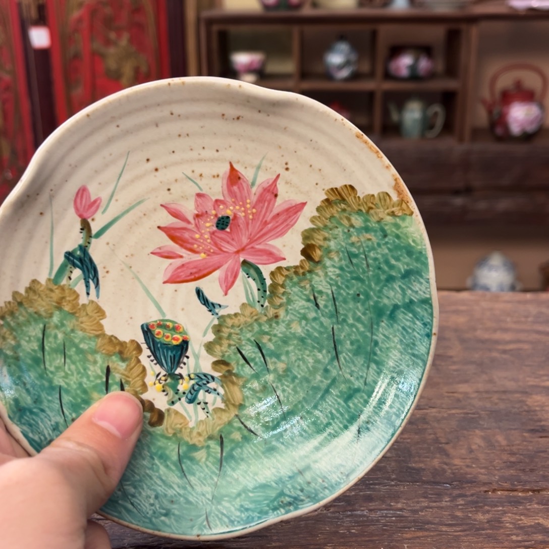 柴烧手工手绘陶瓷