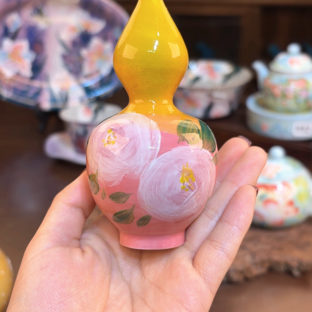 景德镇手绘高温釉下彩陶瓷茶具