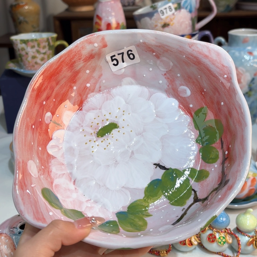 景德镇手绘高温釉下彩陶瓷茶具