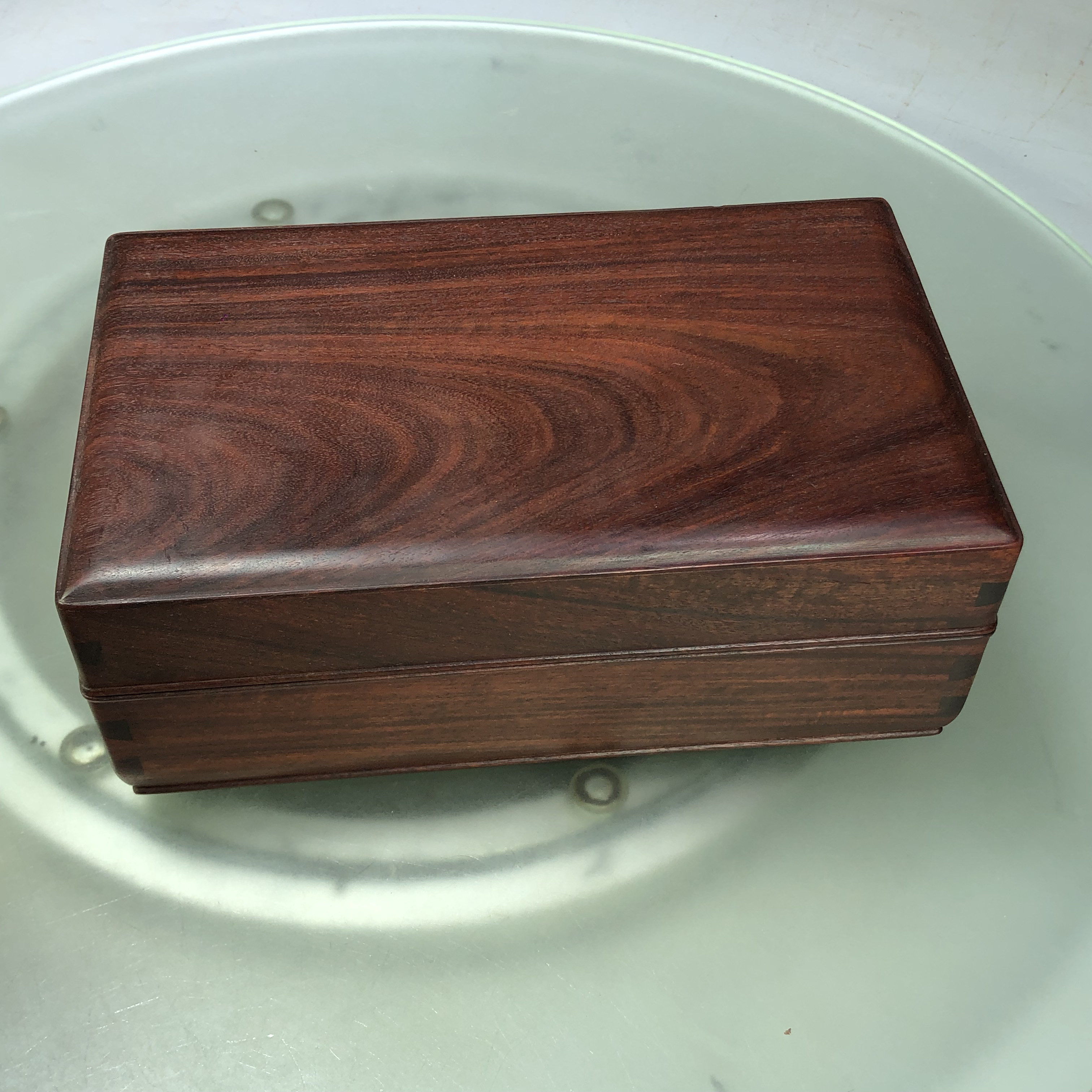 赞比亚血檀扣盒21×13×7.5