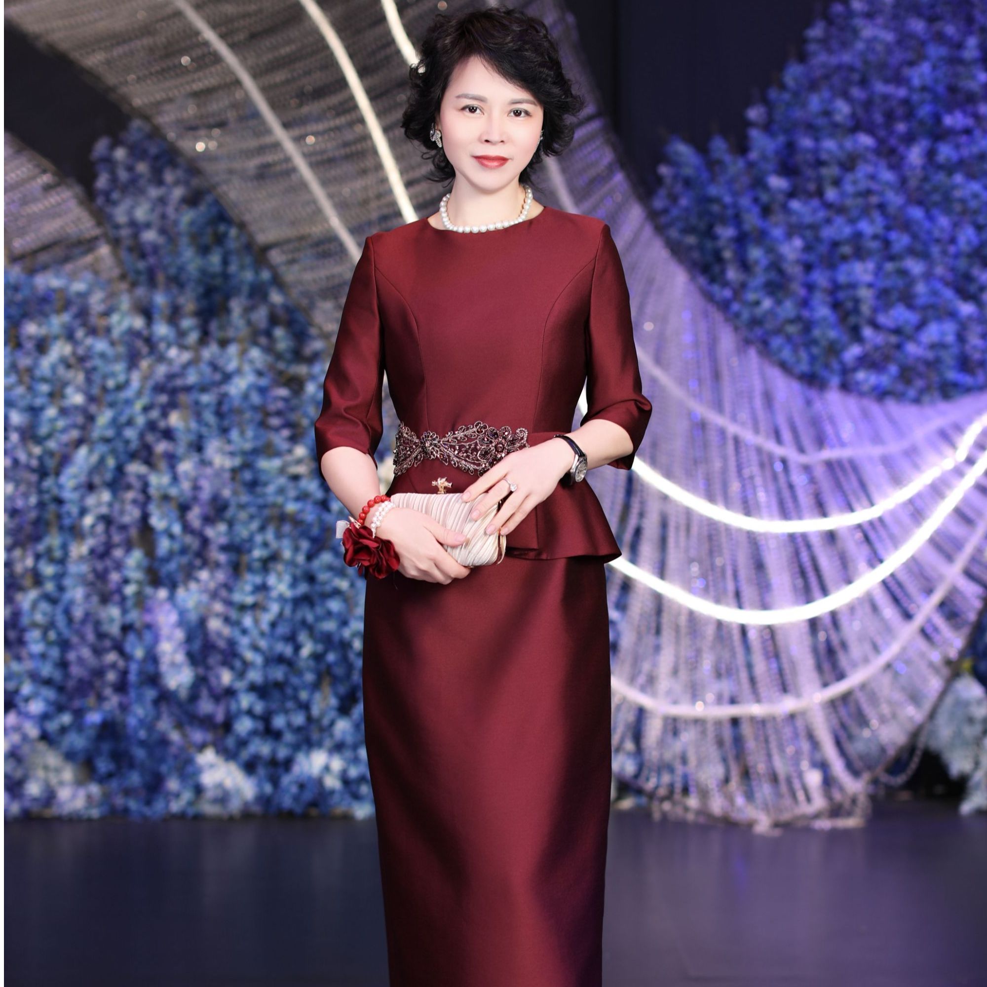 BOFEINA/帛妃娜喜婆婆礼服婚宴宴会修饰礼服婆婆喜妈妈婚宴服新款
