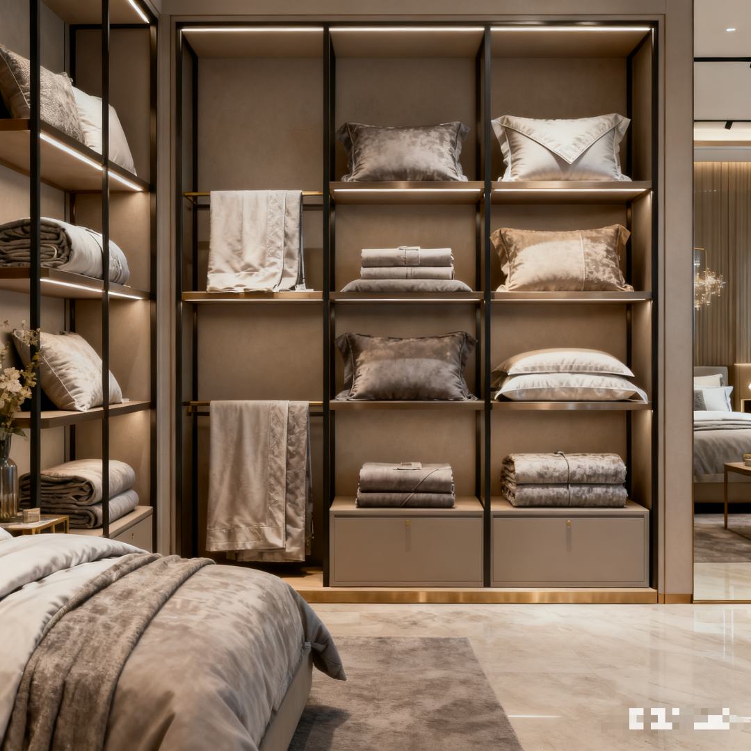 【心】高端手工四件套韩式棉绒家纺套件立体手工盘花四件套高档