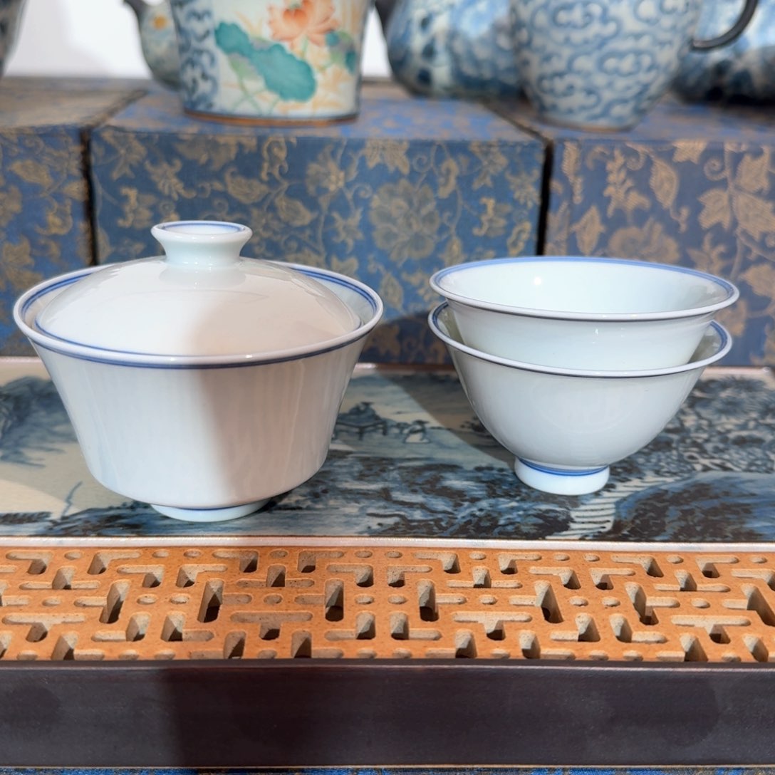 拾珍堂青花双线套组