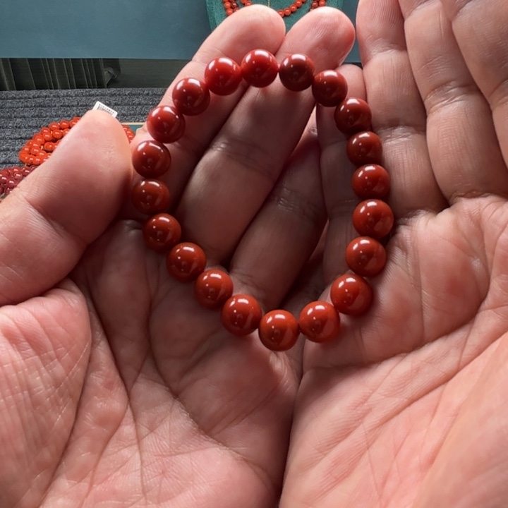 南红玛瑙手链未镶嵌