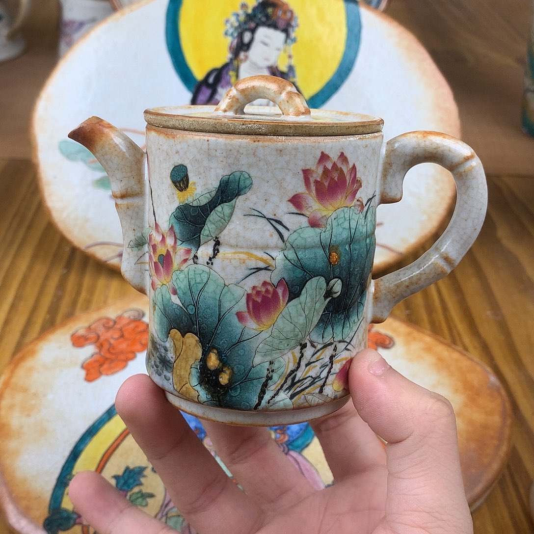 晨***光杯景德镇陶瓷手作